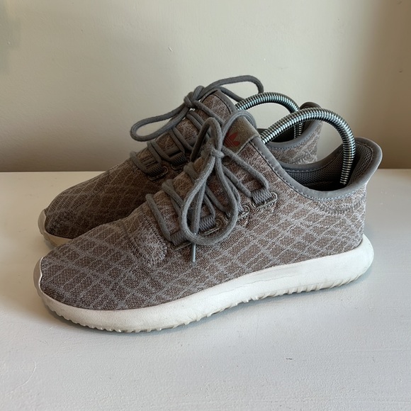 Adidas Women's Tubular Shadow Solid Grey Running Sneakers Size 7 - Picture 5 of 10